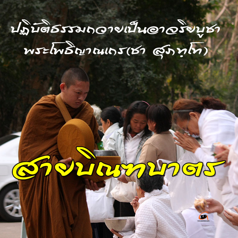 สายบิณฑบาตร งานปฏิบัติธรรมถวายเป็นอาจริยบูชา ปี 2568