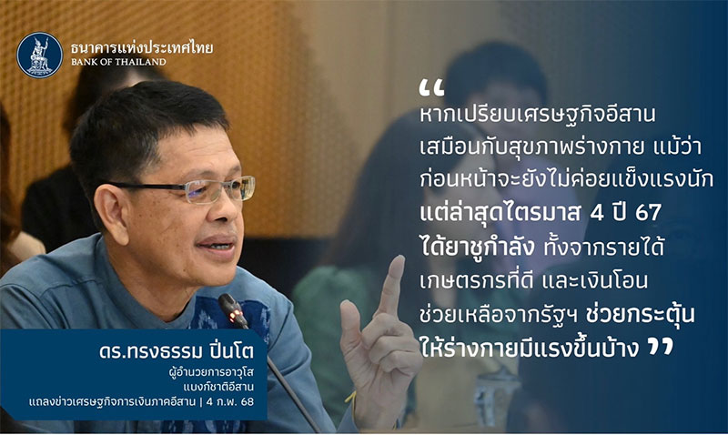 สรุปข่าวเศรษฐกิจภาคอีสาน ไตรมาส 4 ปี 2567