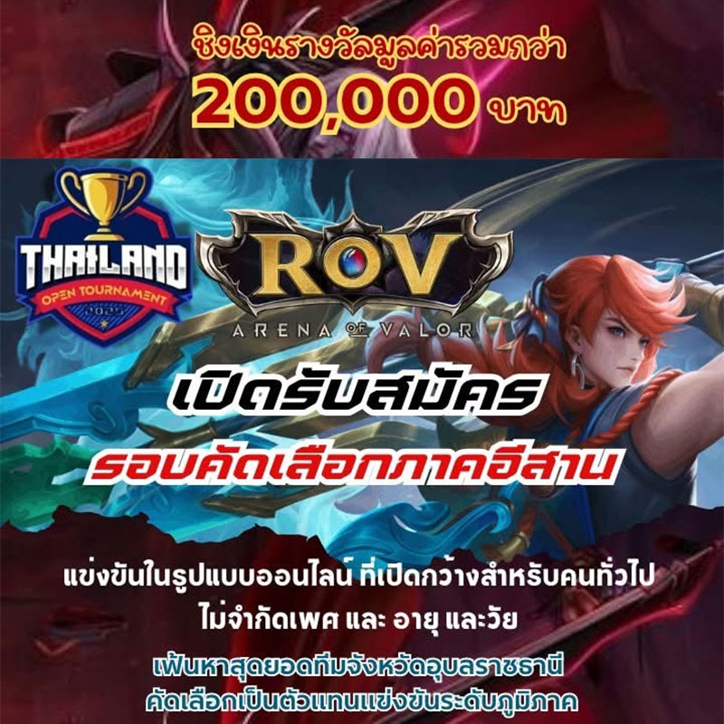 Thailand Open Tournament 2025 - สนามจังหวัดอุบลราชธานี (Online)