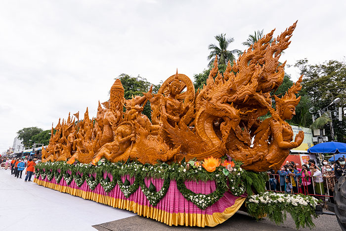 ลำดับขบวนแห่เทียนพรรษาจังหวัดอุบลราชธานี ประจำปี 2566