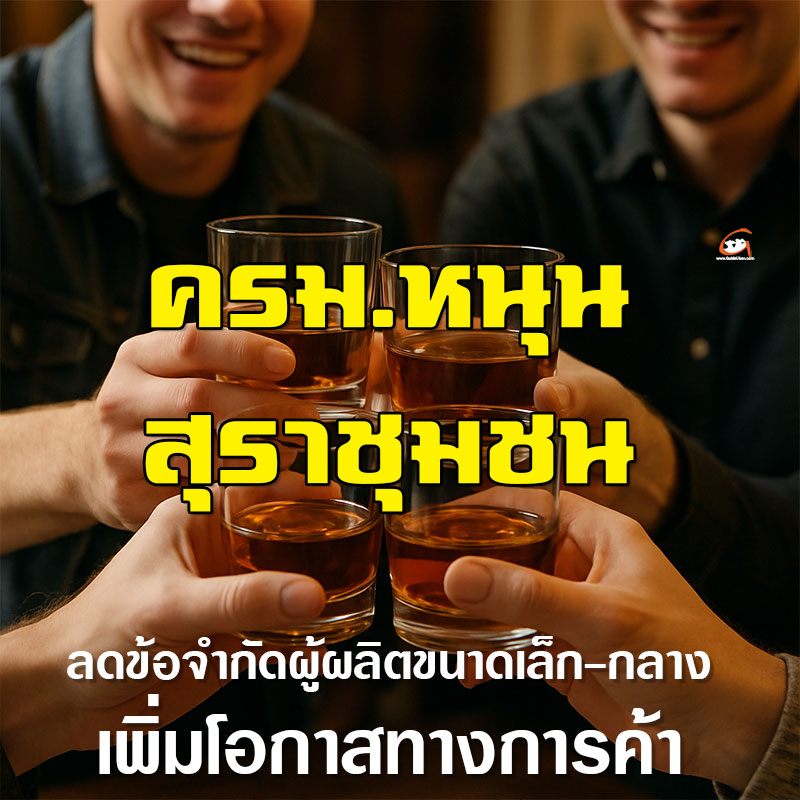 ครม.หนุน “สุราชุมชน” ลดข้อจำกัดผู้ผลิตขนาดเล็ก-กลาง เพิ่มโอกาสทางการค้า