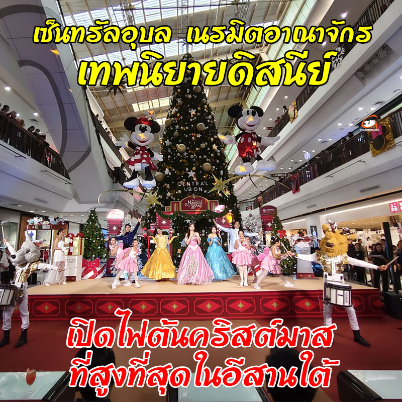 เซ็นทรัล อุบล เปิดไฟต้นคริสต์มาสที่สูงที่สุดในอีสานใต้!