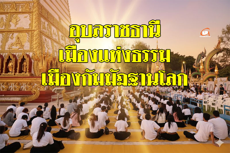 วันสมาธิโลก ขับเคลื่อนอุบลราชธานีสู่เมืองแห่งธรรม เมืองกัมมัฏฐานโลก