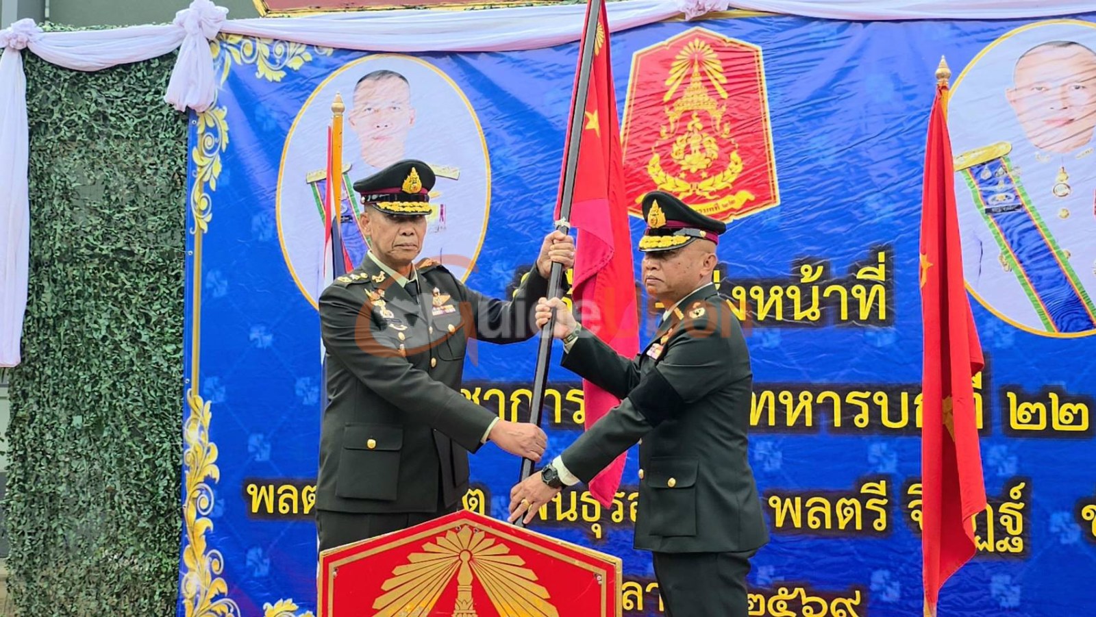 มทบ.22 จัดพิธีส่งมอบหน้าที่ผู้บัญชาการอย่างสมเกียรติ